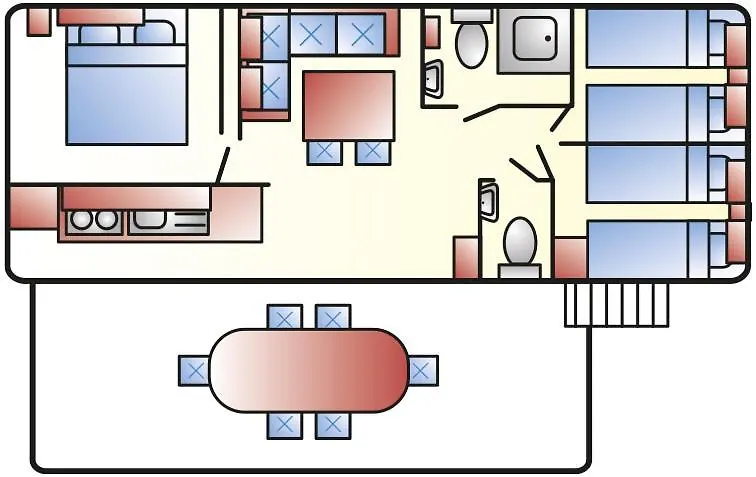 캠프장 Albatross Mobile Homes On Camping Eden 산펠리체델바나코 이탈리아